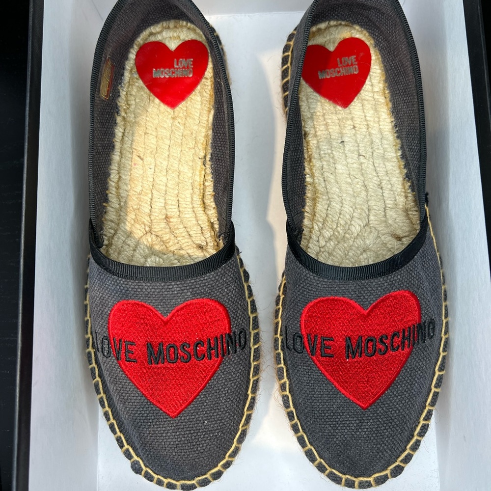 Love Moschino Women's Espadrilles Platform Shoes Size 37 New In Box.

Size 37